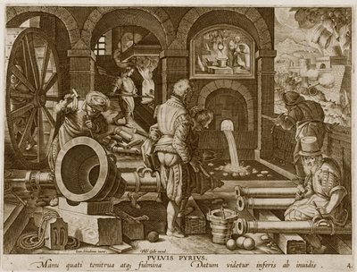 The Invention of Gunpowder and the First Casting of Bronze Cannon (plate 4 from 